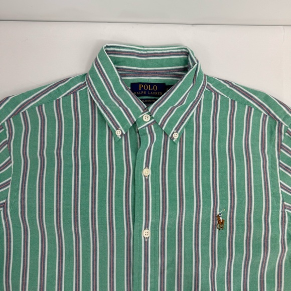 NWT Polo Ralph Lauren Classic Fit Button DownShirt Men’s S Green New $115